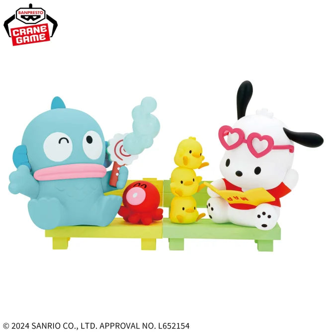 Figurine Hangyodon & Pochacco Nakayoshi Memories Hello Kitty