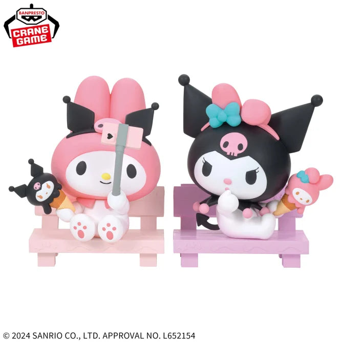 Figurine Melody & Kuromi Nakayoshi Memories Hello Kitty