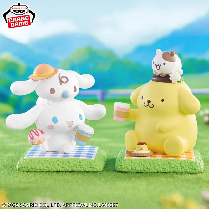 Figurine Cinnamoroll & Pompompurin Nakayoshi Memories Hello Kitty