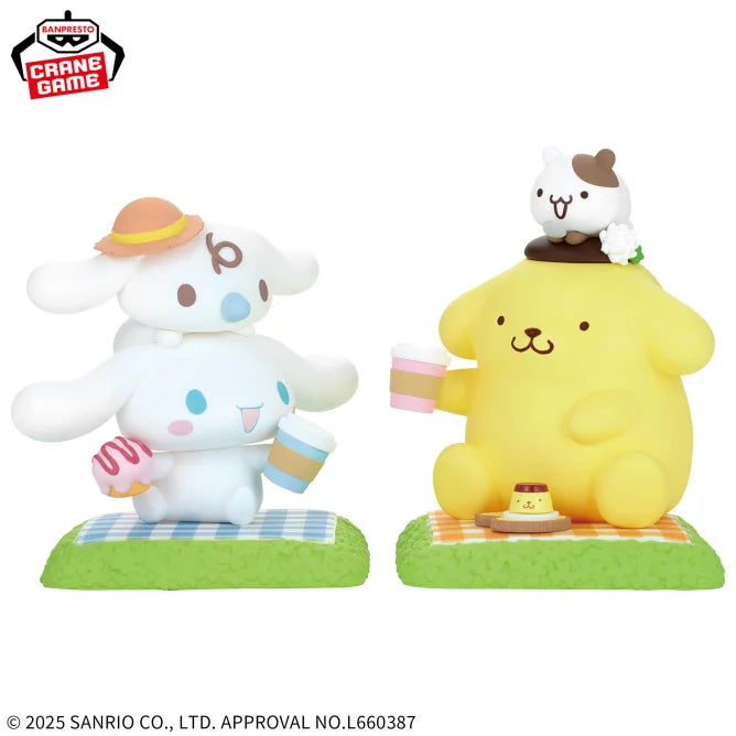 Figurine Cinnamoroll & Pompompurin Nakayoshi Memories Hello Kitty