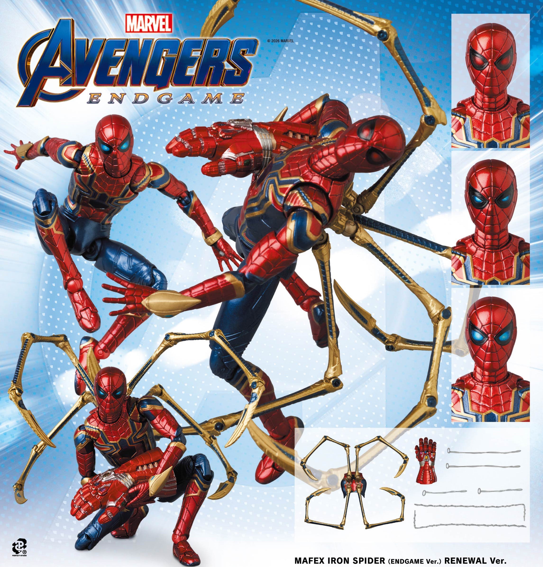Figurine Spider-Man Iron Spider Endgame Renewal Ver. Mafex Spiderman