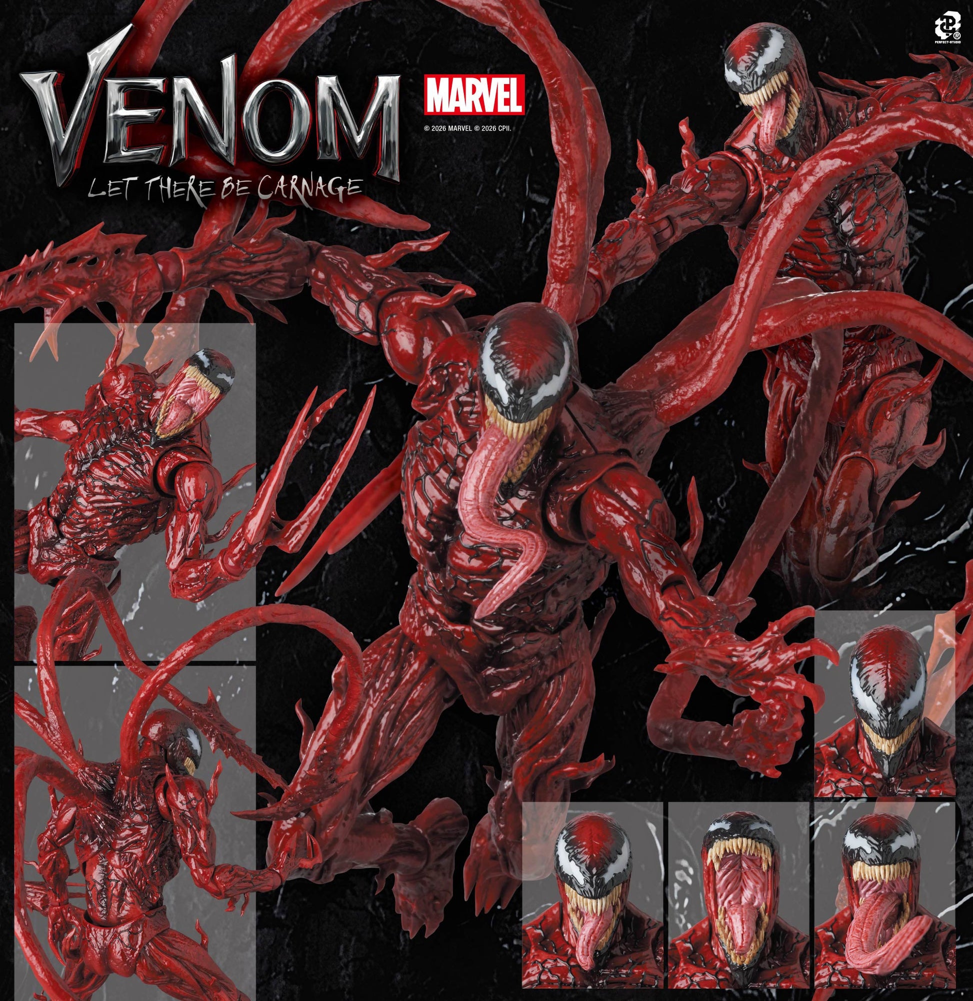 Figurine Carnage Let There Be Carnage Ver. Mafex Venom