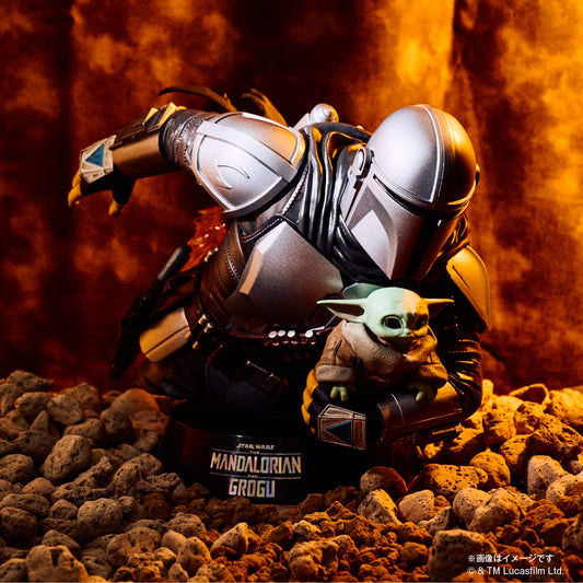 Figurine Mandalorian & Grogu (A) Happy Kuji Star Wars The Mandalorian & Grogu