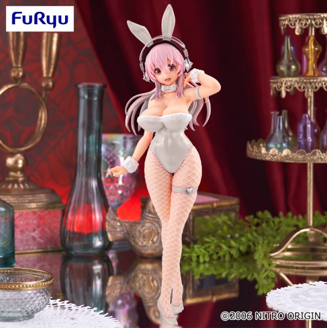 Figurine Sonico Pearl White Ver. BiCute Bunnies Furyu Super Sonico