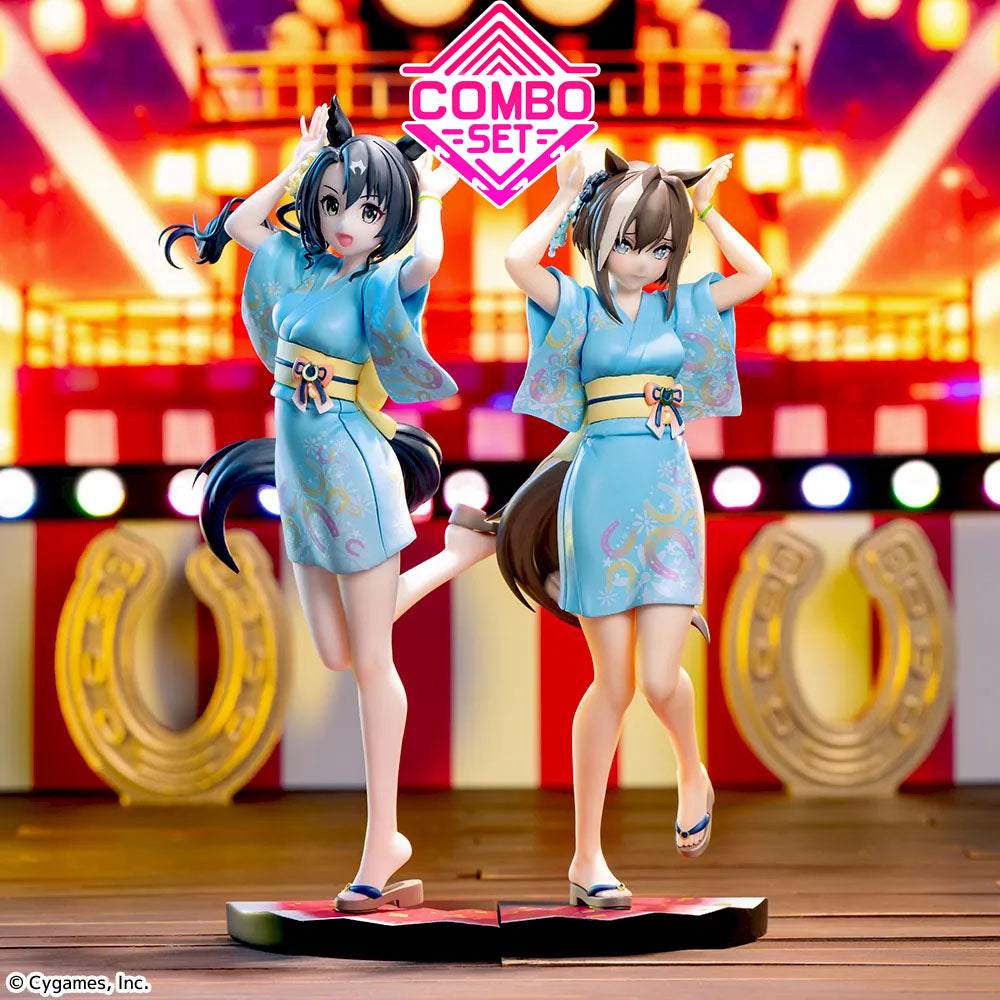 Figurine Cheval Grand & Satono Crown Tracen Ondo Ver. XStellar Luminasta Uma Musume: Pretty Derby Combo Set