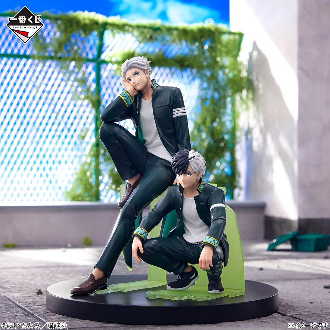 Figurine Hajime Umemiya & Haruka Sakura (Last One) Ichiban Kuji Wind Breaker 5th Anniversary