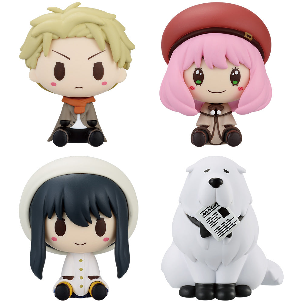 Figurine Chokonokko Anya, Loid, Yor & Bond 4pcs Spy × Family Ichiban Kuji CODE: White (B)