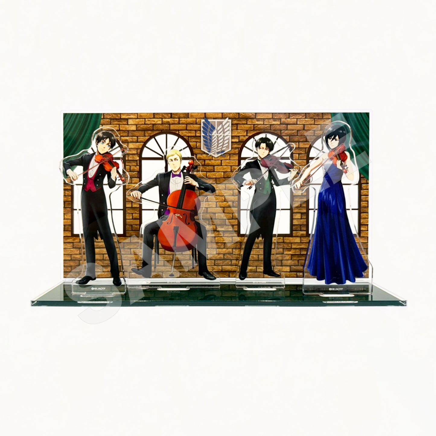 Diorama Acrylique Attack on Titan Quartet Ver.