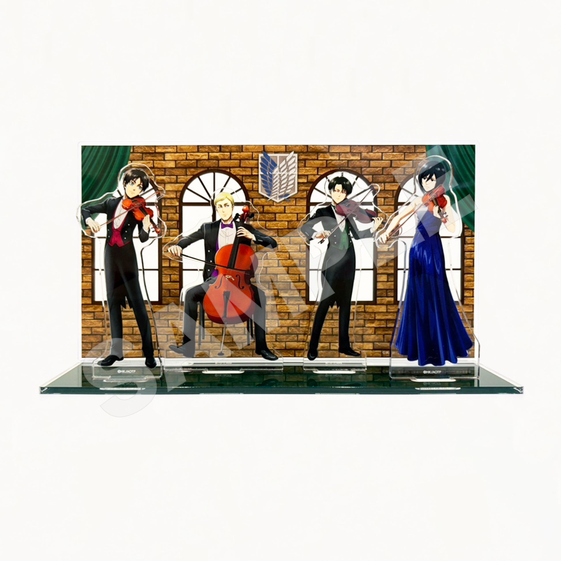 Diorama Acrylique Attack on Titan Quartet Ver.