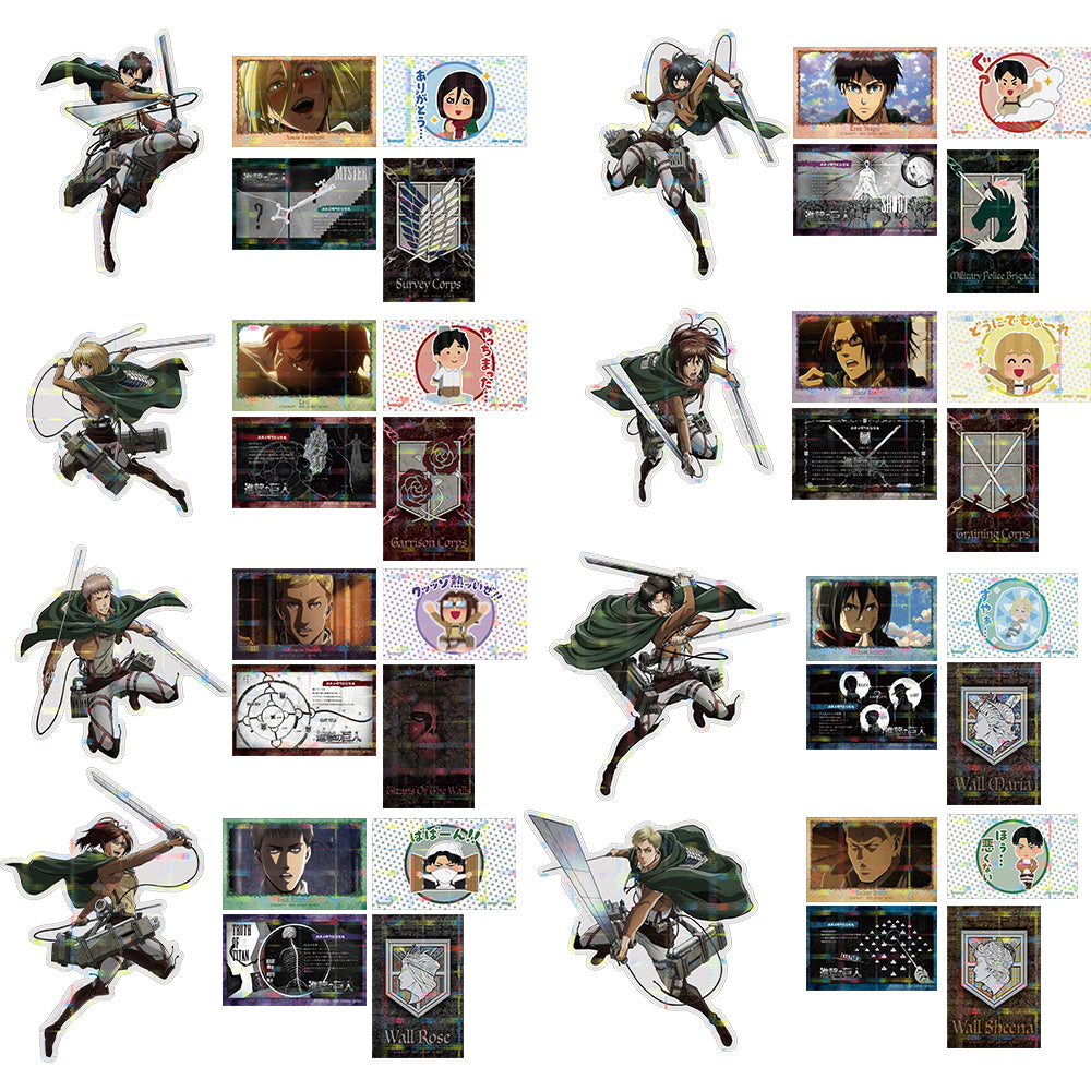 Stickers Attack on Titan A Ver. (G) Ichiban Kuji Attack on Titan The World Beyond the Walls Set Complet