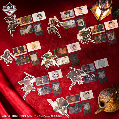 Stickers Attack on Titan A Ver. (G) Ichiban Kuji Attack on Titan The World Beyond the Walls Set Complet