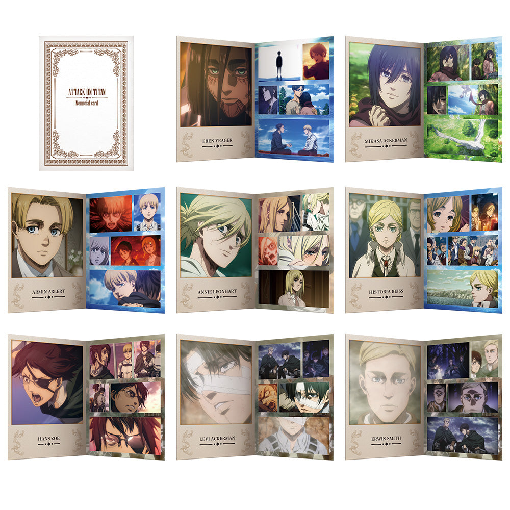 Memorial Card The End (G) Ichiban Kuji Attack on Titan Rumbling Set Complet