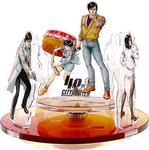 Acrylique Stand Rotatif City Hunter Exhibition Forever City Hunter