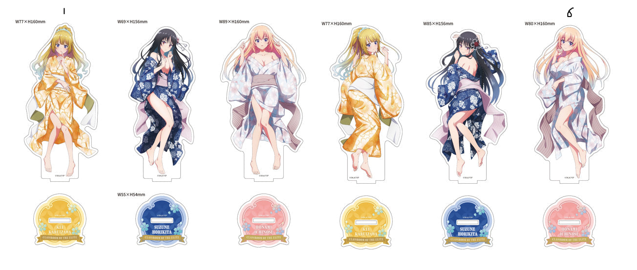 Acrylique Stand Classroom of the Elite Kimono Ver. Au Choix