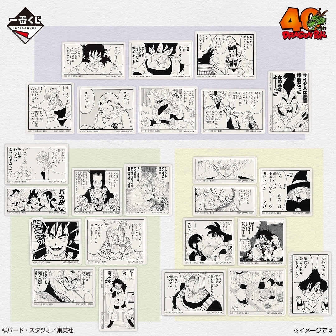 Stickers Dragon Ball (I) Ichiban Kuji Dragon Ball 40th Anniversary Part.02 Set Complet