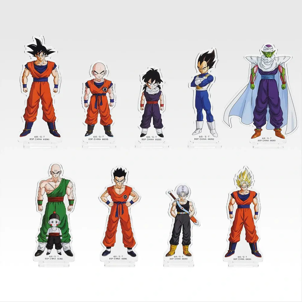 Acrylique Stand Dragon Ball (H) Ichiban Kuji Dragon Ball Spirit of The Saiyan Set Complet
