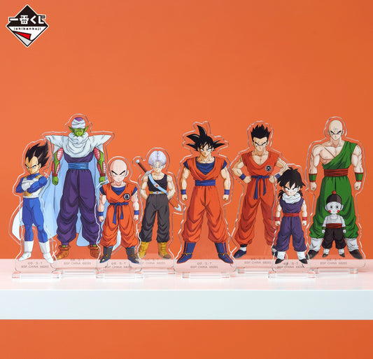 Acrylique Stand Dragon Ball (H) Ichiban Kuji Dragon Ball Spirit of The Saiyan Set Complet