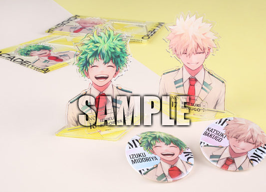 Acrylique Stand Midoriya & Bakugo Giga Jump Spring 2024 Set 4Pcs