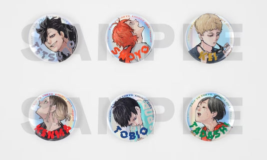 Badge Haikyuu Shonen Jump Giga Autumn 2024 Set 6Pcs