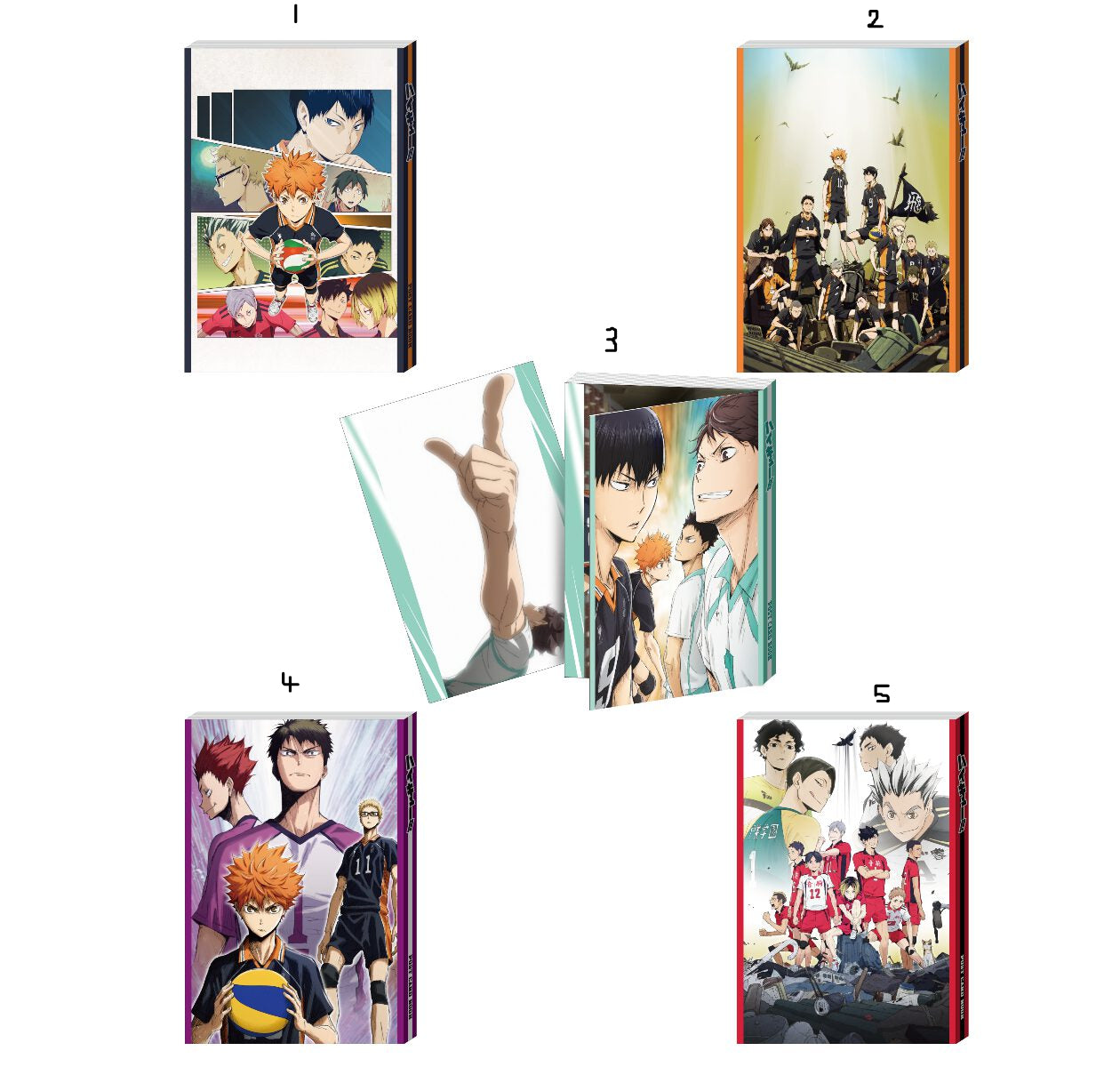 Carnet Carte Postale Haikyuu (G) Happy Kuji Haikyuu