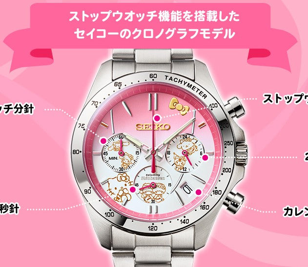 Montre Seiko Hello Kitty Shinkansen 50th Anniversary 5000 Limited Edition