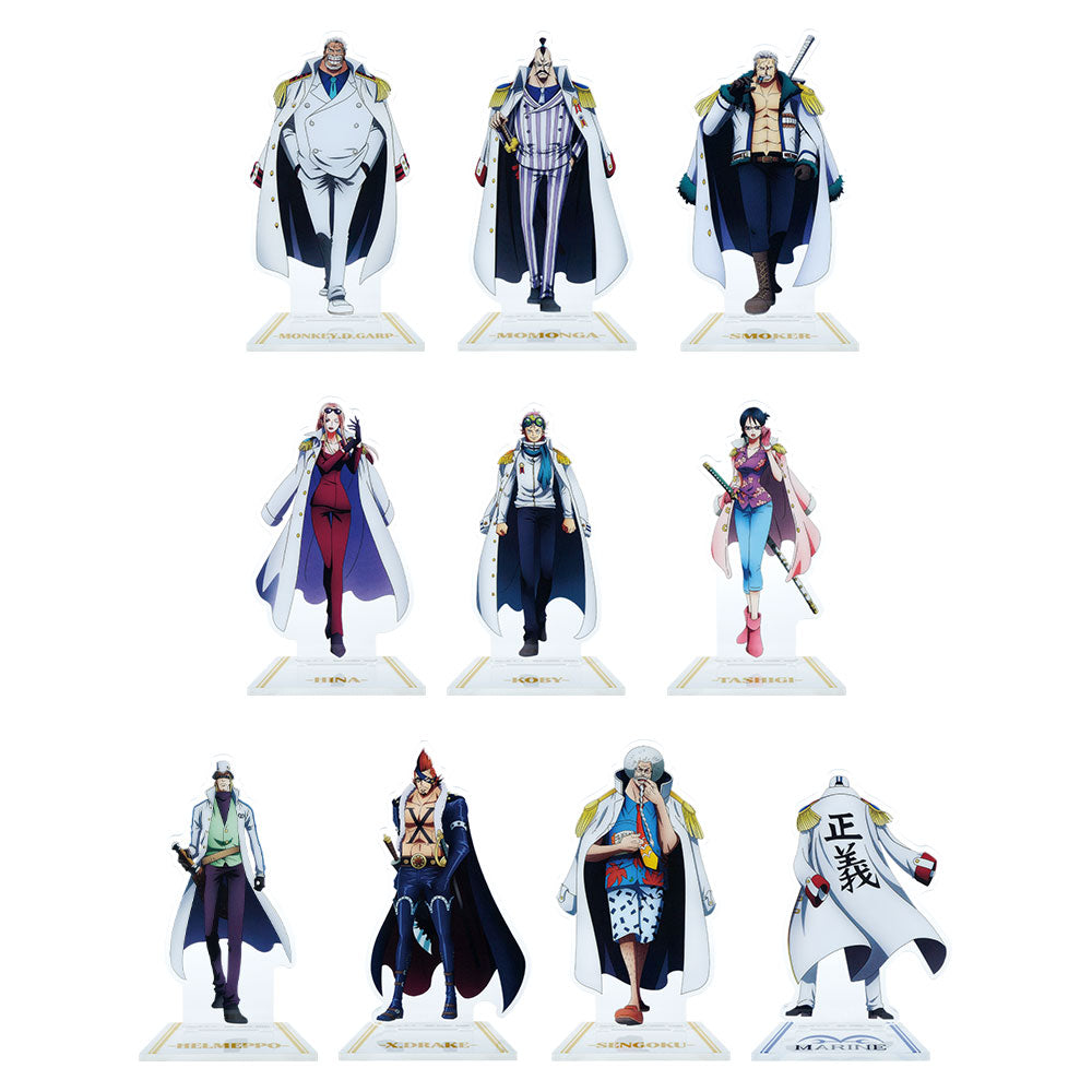 Acrylique Stand Ichiban Kuji One Piece Masterlise EX Justice Absolue (F) Set Acrylique Stand (10Pcs)