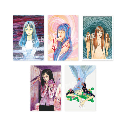 Carte Postal Ver.A Junji Ito Exhibition Illusion World Set 5Pcs