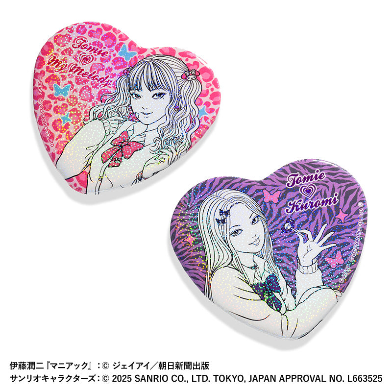 Badge Tomie Melody & Kuromi Junji Ito x Sanrio Set 2Pcs