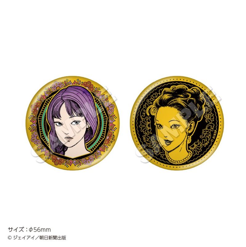 Badge Junji Ito Maniac Plaque Or 24 Carats Ver. Set 2Pcs Au Choix