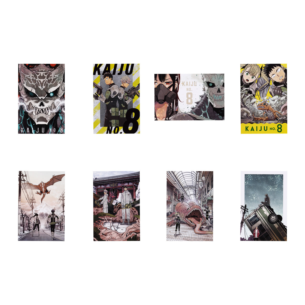 Postal Card Kaiju N°8 Exhibition Set Complet