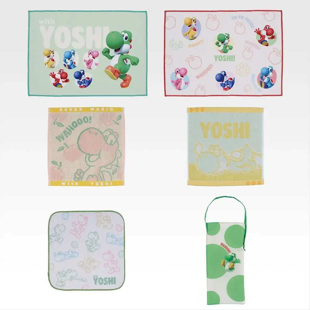 Serviette Yoshi (G) Ichiban Kuji Mario With Yoshi Set Complet