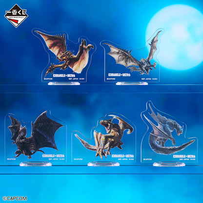 Acrylique Stand Monster Hunter (G) Ichiban Kuji Monster Hunter 20th Anniversary Set Complet
