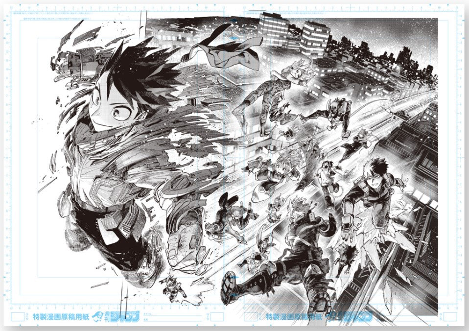 Genga Manuscript My Hero Academia Exhibition D My Hero Academia