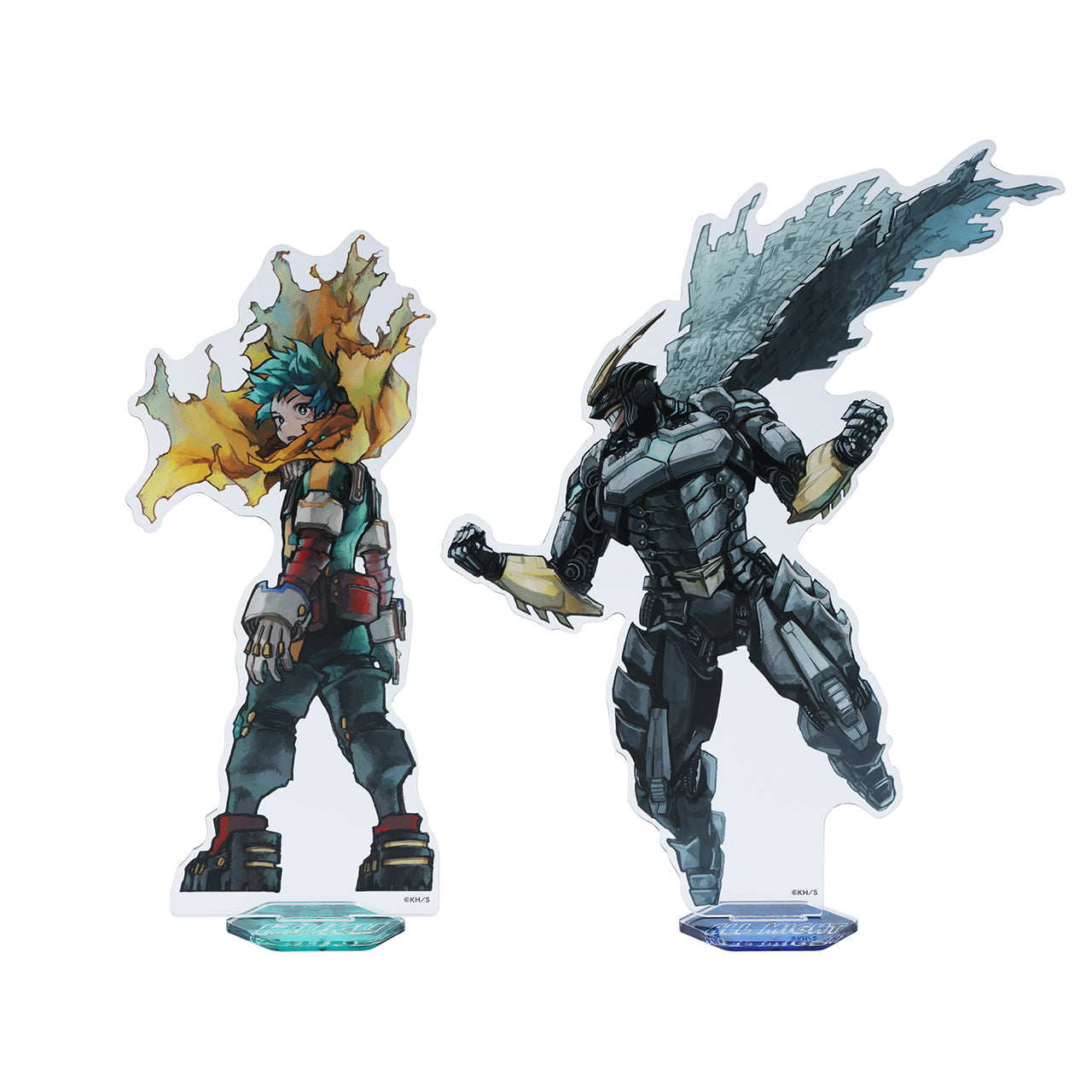 Acrylique Stand Mega Midoriya & All Might My Hero Academia Exhibition