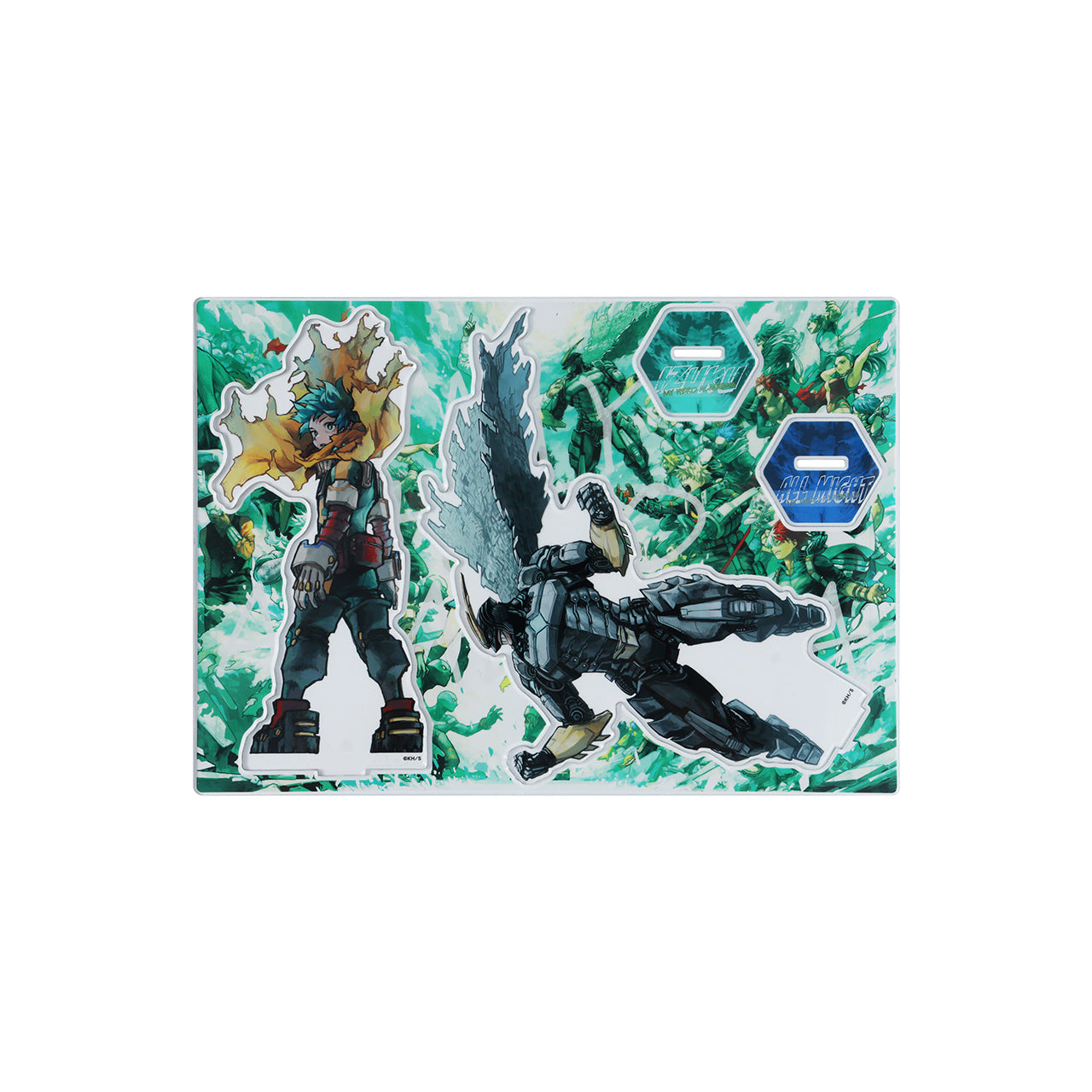 Acrylique Stand Mega Midoriya & All Might My Hero Academia Exhibition