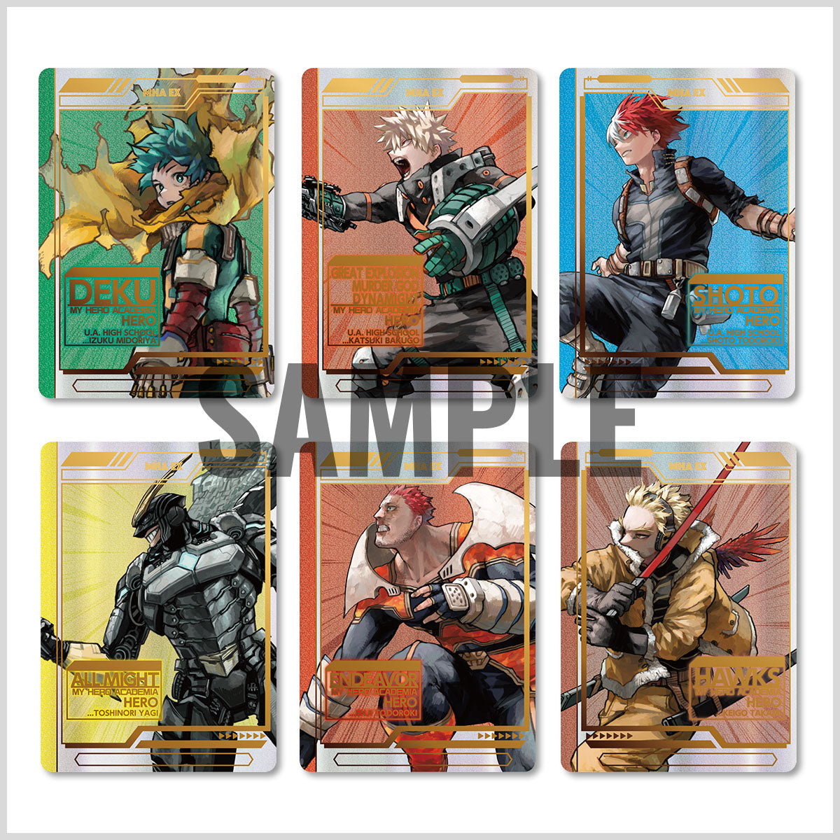 Clear Card My Hero Academia Exhibition Special Set 6Pcs