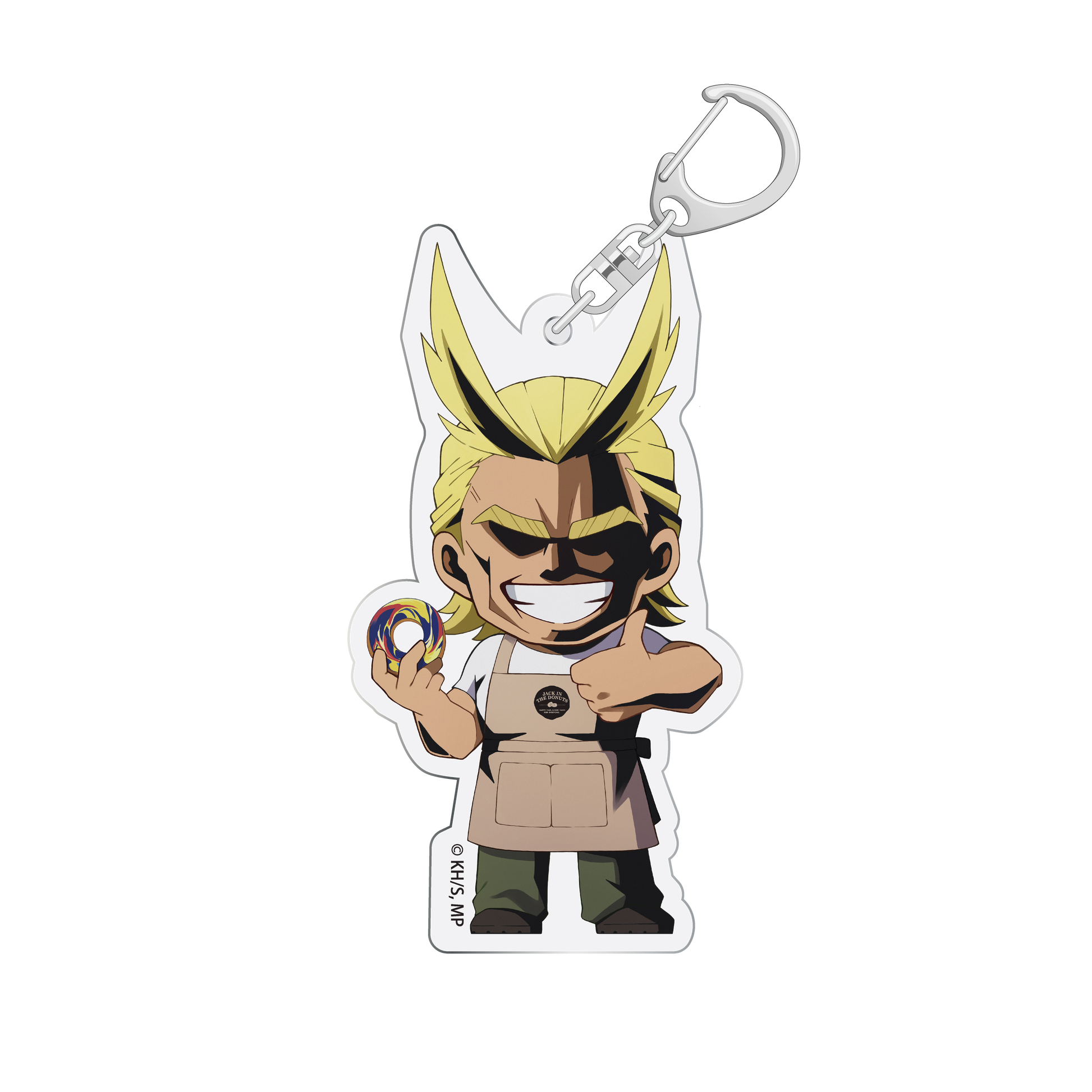 Porte-clefs All Might x Jack in the Donuts My Hero Academia Au Choix