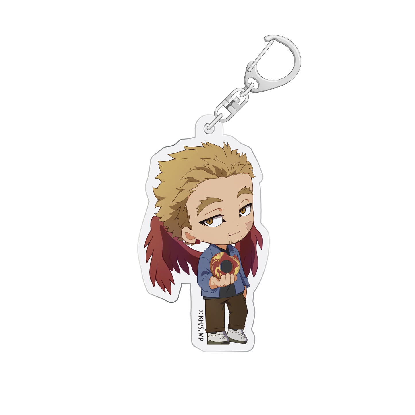 Porte-clefs Hawks x Jack in the Donuts My Hero Academia