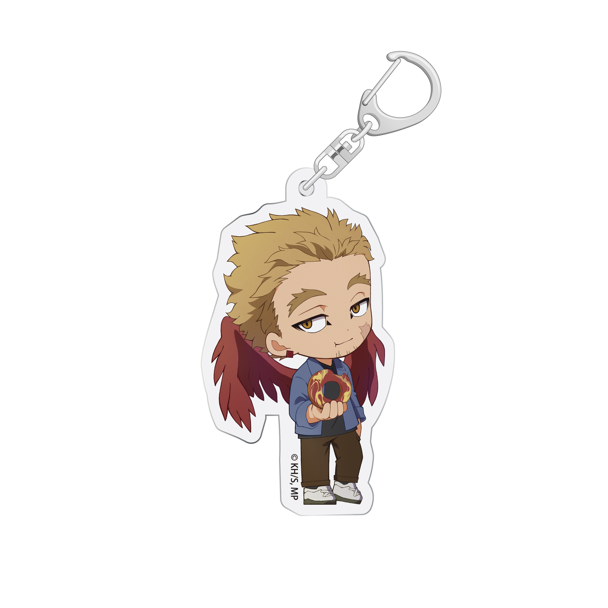 Porte-clefs Hawks x Jack in the Donuts My Hero Academia