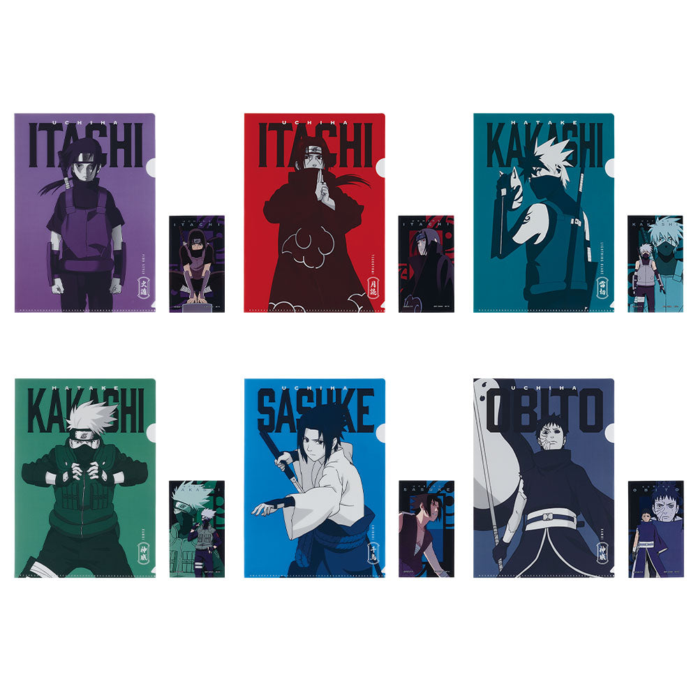 Clearfile & Sticker Naruto (H) Ichiban Kuji Naruto Shippuden Red Eyes of the Heart Set Complet
