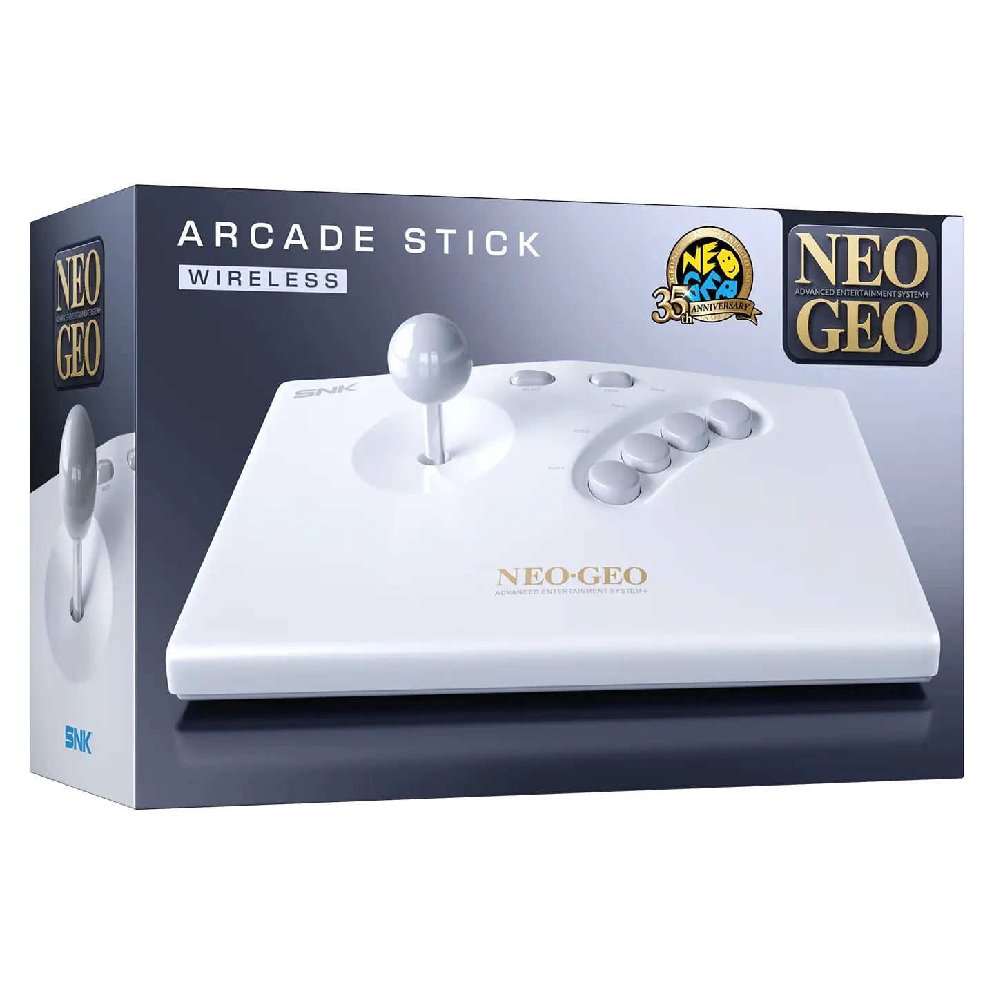 Neogeo Arcade Stick AES+ 35th Anniversary White Edition