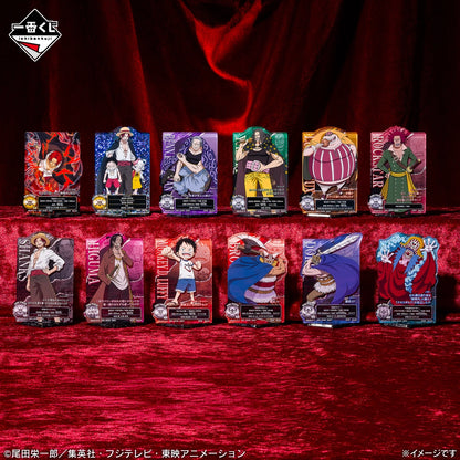 Acrylique Stand ACLLECT One Piece (H) Ichiban Kuji One Piece Shanks' Crew Set Complet
