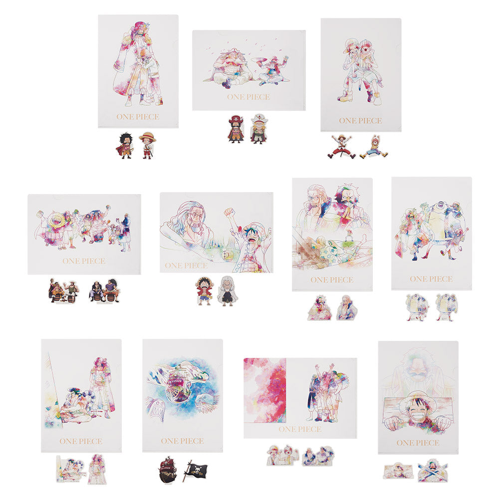 Clearfile & Sticker One Piece (I) Ichiban Kuji One Piece Roger's Crew Legendary Pirates Set Complet