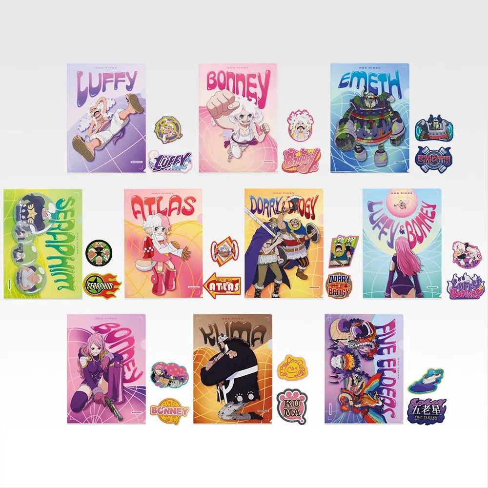 Clearfile & Sticker One Piece (I) Ichiban Kuji One Piece The Future Imagined Set Complet