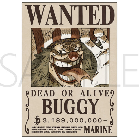 Poster Wanted Buggy One Piece