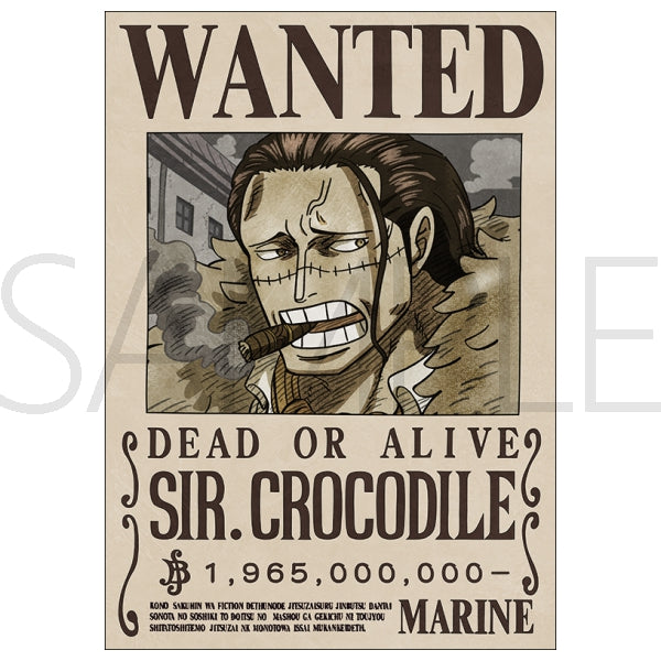 Poster Wanted Crocodile One Piece