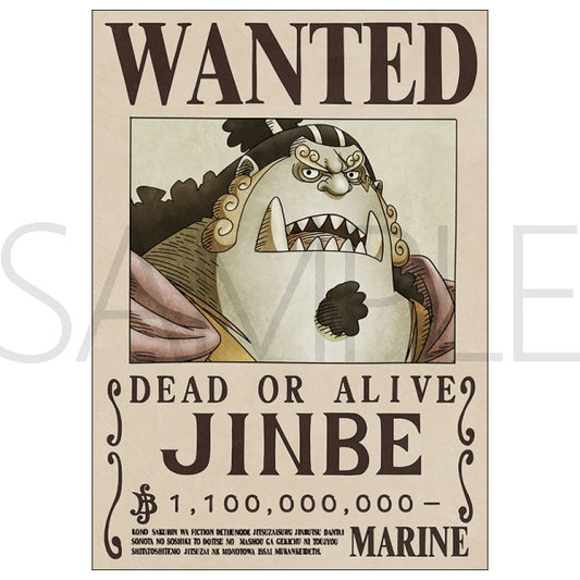 Poster Wanted Jinbe One Piece