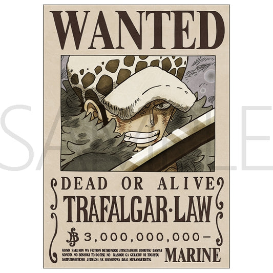 Poster Wanted Trafalgar Law One Piece