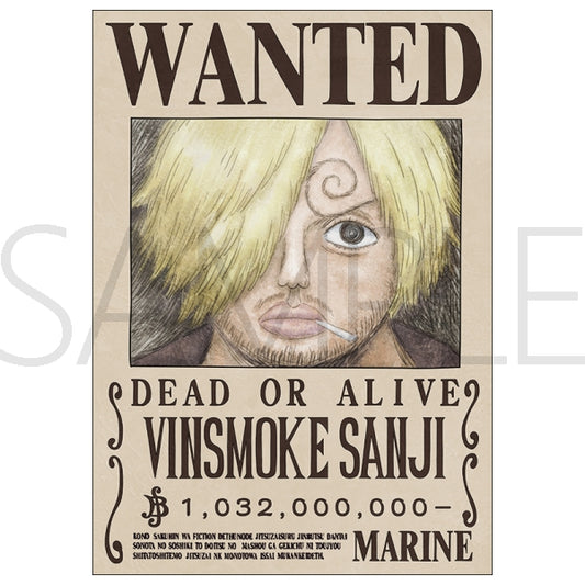Poster Wanted Sanji One Piece