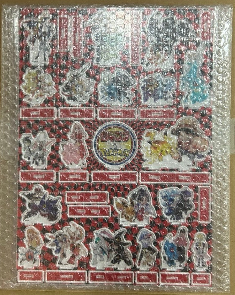 Acrylique Diorama Pokemon x One Piece Set Complet
